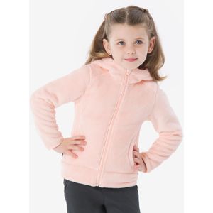 Warme fleecejas nh500 met rits kind pastelroze