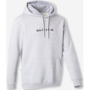 Skatehoodie hd500 make life skate life grijs gemêleerd
