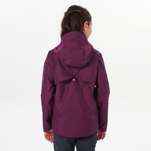 Regenjas voor wandelen mh500 pruim kinderen 7 tot 15 jaar