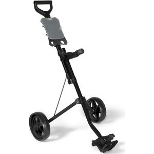 Tweewiel golftrolley zwart