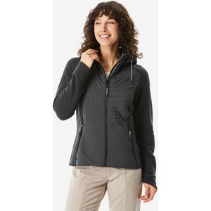 Quechua - nh500 - Hybride Hoodie - Zwart - Voor Wandelen Dames