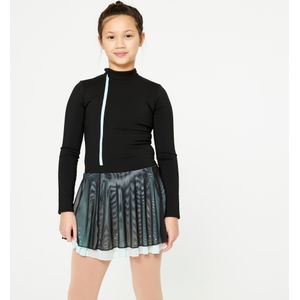 Kunstschaatsjurkje voor training zwart mintgroen