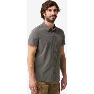 Overhemd nh500 met korte mouwen voor trekking heren