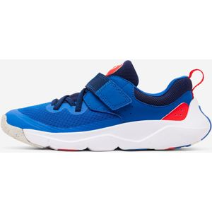Lichte kindersneakers met klittenband en elastische veters playful fast