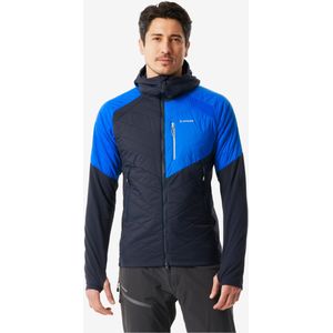 Hybride herenjas voor bergsport sprint synthetisch marineblauw