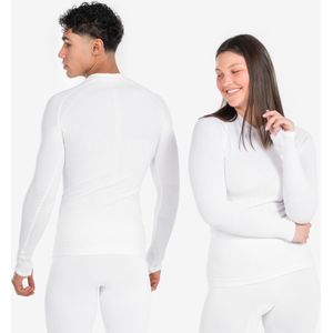 Thermoshirt heren / dames keepdry lange mouwen wit