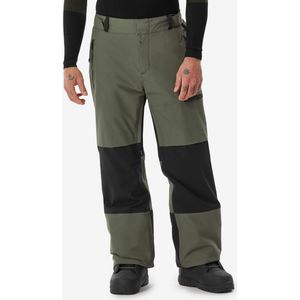Warme en waterdichte snowboardbroek voor heren snb 500 kaki