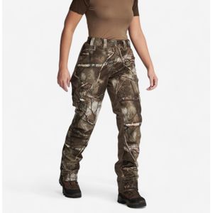 Warme waterdichte geluidloze camouflagebroek dames 500 treemetic