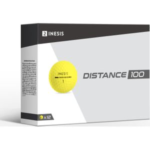 Golfballen distance 100 x12 geel