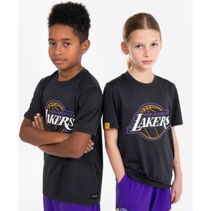 Basketbalshirt voor kinderen ts 900 nba lakers zwart