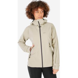 Damesregenjas mh500 voor bergwandelen beige