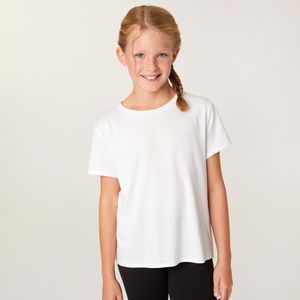 Katoenen t-shirt voor meisjes wit