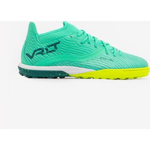Voetbalschoenen viralto iii voor kinderen met veters turf groen