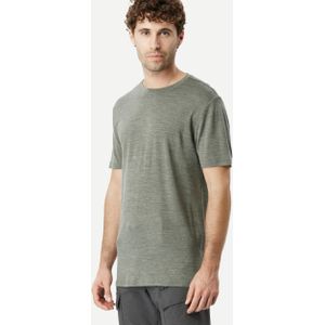 Merino t-shirt voor backpacken heren travel 500 kaki