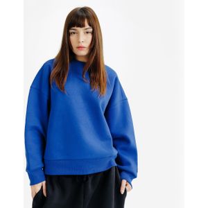 Damessweater met ronde hals elementals blauw