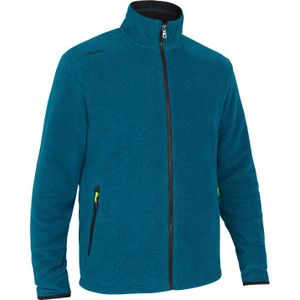 Warme fleece jas voor zeilen heren sailing 100 gemêleerd petrol