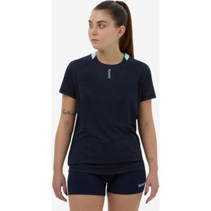 Trainingsshirt voor volleybal voor dames blauw/groen