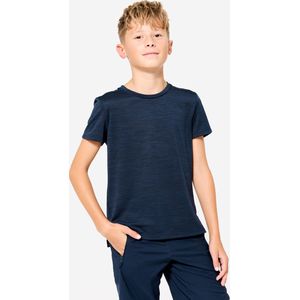 Ademend t-shirt voor kinderen 500 marineblauw