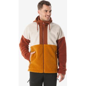 Warme fleece jas sh900 voor heren bruin