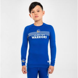 Nba ondershirt basketbal kind ut500 golden state warriors blauw