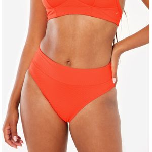 High waisted bikinibroekje dames, nora oranje
