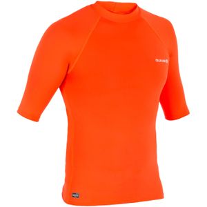 Uv-shirt heren 100 fluo-oranje