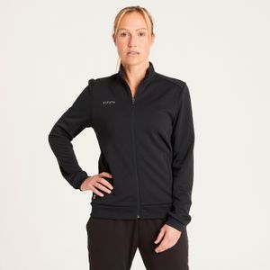 Trainingsjack dames essential zwart/grijs
