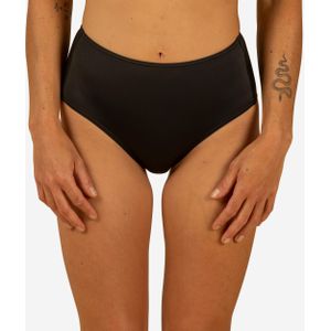 Bikinibroekje voor surfen dames romi zwart hoge taille