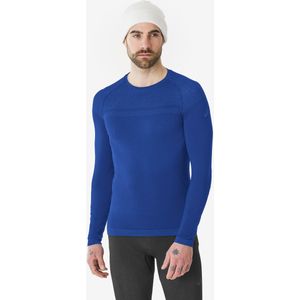 Naadloos thermoshirt bl 500 voor heren blauw