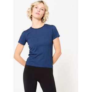 Ademend t-shirt voor dames nachtblauw