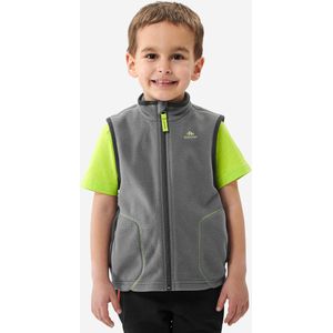 Fleece bodywarmer voor wandelen mh150 grijs kinderen 2-6 jaar