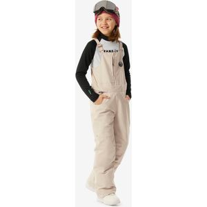 Stevige skibroek snowboardbroek voor meisjes 500 wit