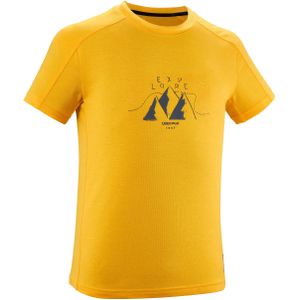 Wandel t-shirt voor kinderen mh100 geel 7 tot 15 jaar