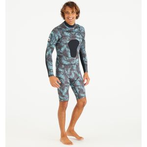 Herenshorty met lange mouwen neopreen 2,5 mm spf 900 camouflage