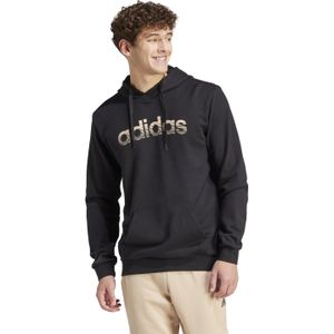 Hoodie voor fitness en soft training heren zwart