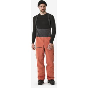 Waterdichte freeride skibroek voor heren fr900 bruin