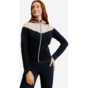 Sweatvest met afneembare capuchon dames 900 marineblauw noga