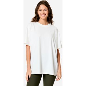 Oversized t-shirt, ronde kraag ecu vrouwen