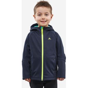 Softshell jas voor wandelen kinderen mh550 marineblauw 2-6 jaar