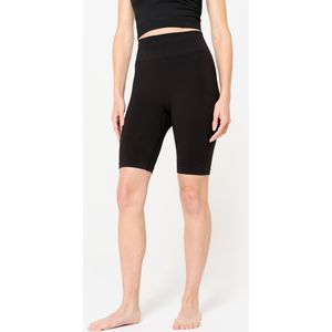 Bikershort voor dynamische yoga voor dames zwart