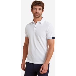 Poloshirt voor paardrijden heren wit