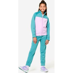 Trainingspak meisjes ademend blauw/roze