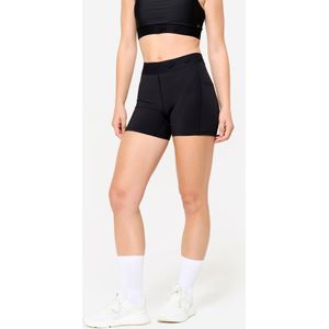 Fitnesshort voor training met elastische tailleband, zwart