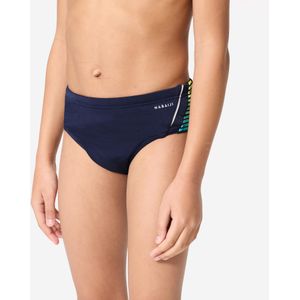 Zwemslip 900 yoke jongens blauw/geel