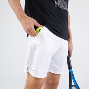 Tennisshort voor heren dry tsh 500 wit