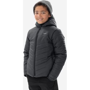 Warme gewatteerde jas mh500 voor kinderen grijs