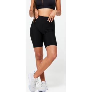 Biker Short - Zwart - Sportbroekje - Hoge Taille - Voor Cardiofitness Dames