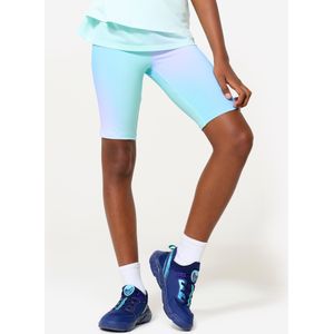 Rekbare en ademende multisport bikershort voor meisjes print