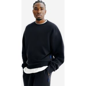 Herensweater met ronde hals elementals zwart