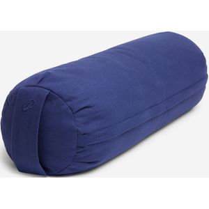 Yoga bolster rond speltvulling donkerblauw